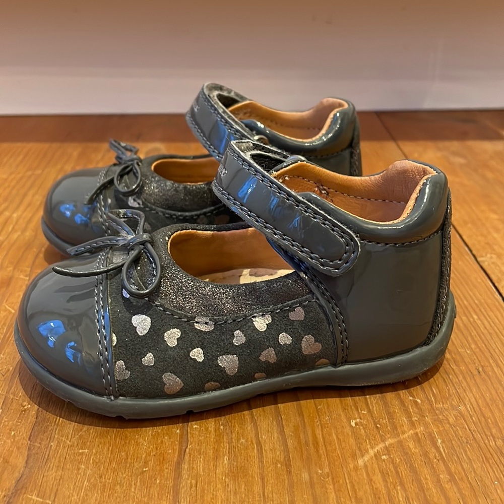 Geox, baby shoes, MaryJane,  girl, grey , 20 (US 4.5)